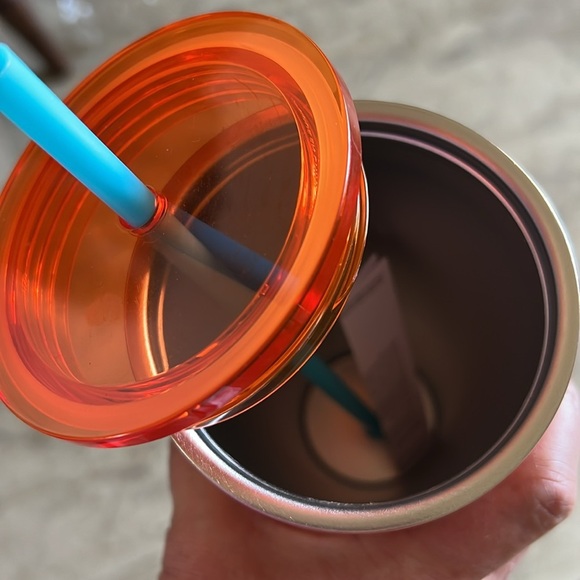 Starbucks 24oz Gradient Cold Cup Tumbler – Coral Pink Blue (New) - Picture 3 of 3